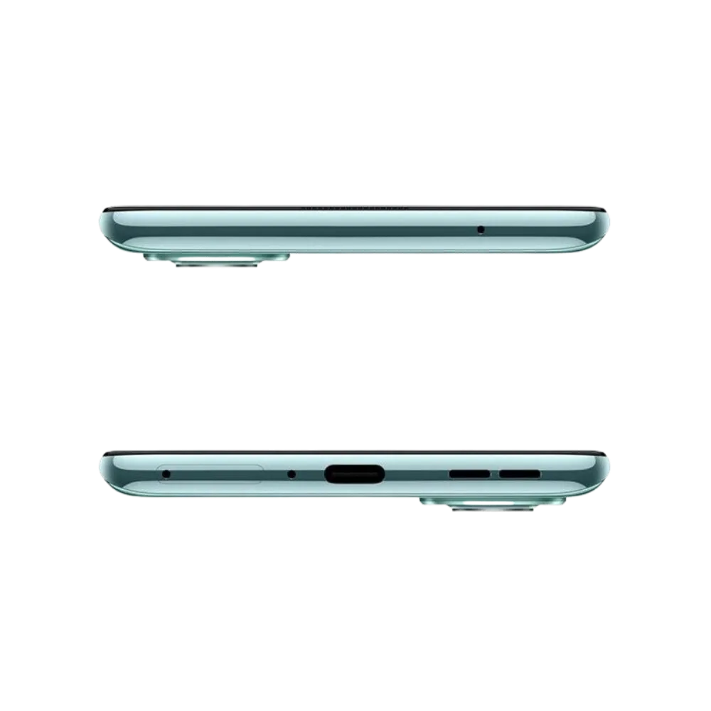 Réparation OnePlus Nord 2 iTelier Lyon – smartphone présenté en vue du dessus et du dessous, connecteur USB-C, micro et haut-parleur visibles, optimisé pour réparation connecteur de charge, haut-parleur et diagnostic complet.