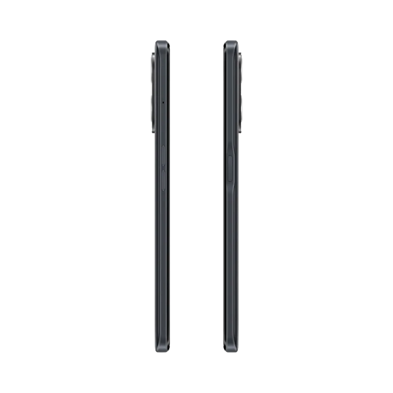 Réparation OnePlus Nord CE 2 Lite iTelier Lyon – smartphone affiché de profil gauche et droit en position verticale, finesse et boutons latéraux visibles, adapté aux réparations bouton power, volume et remplacement connecteur de charge.