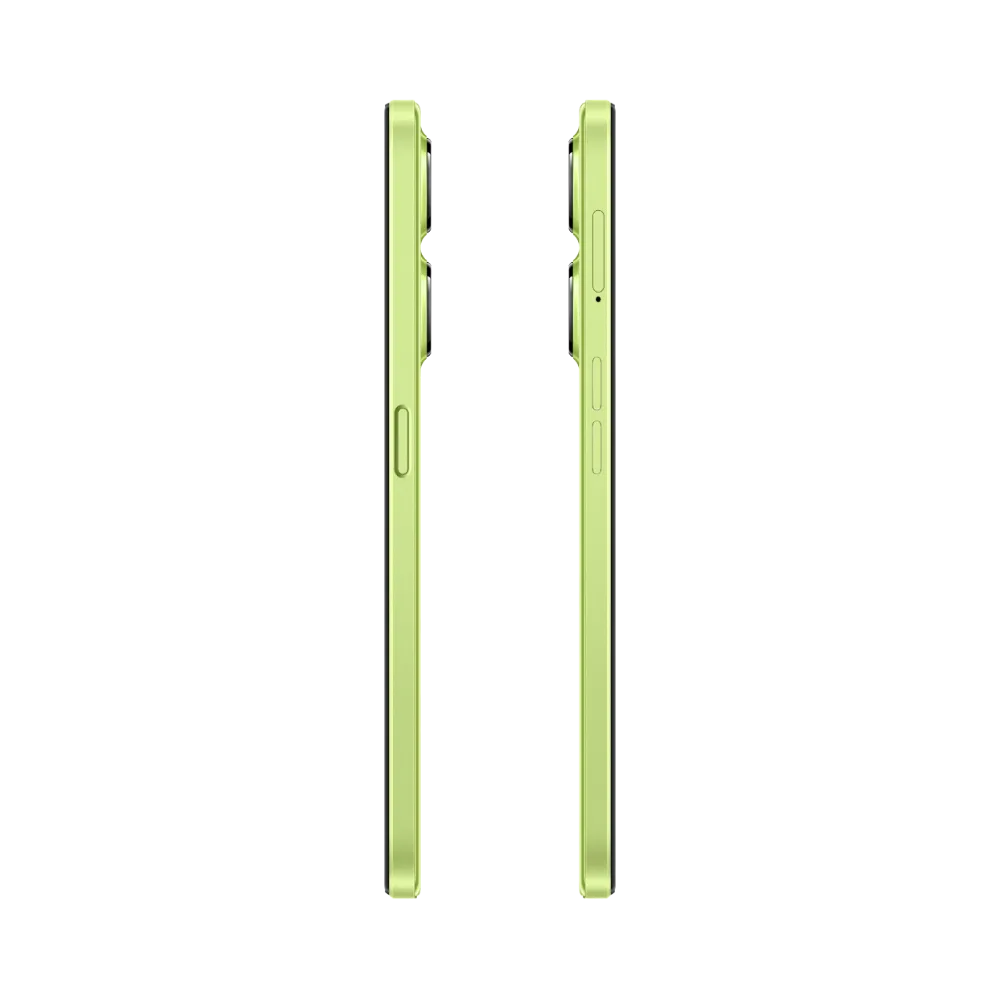 Réparation OnePlus Nord CE 3 Lite iTelier Lyon – smartphone affiché de profil gauche et droit en position verticale, finesse et boutons latéraux visibles, adapté aux réparations bouton power, volume et remplacement connecteur de charge.