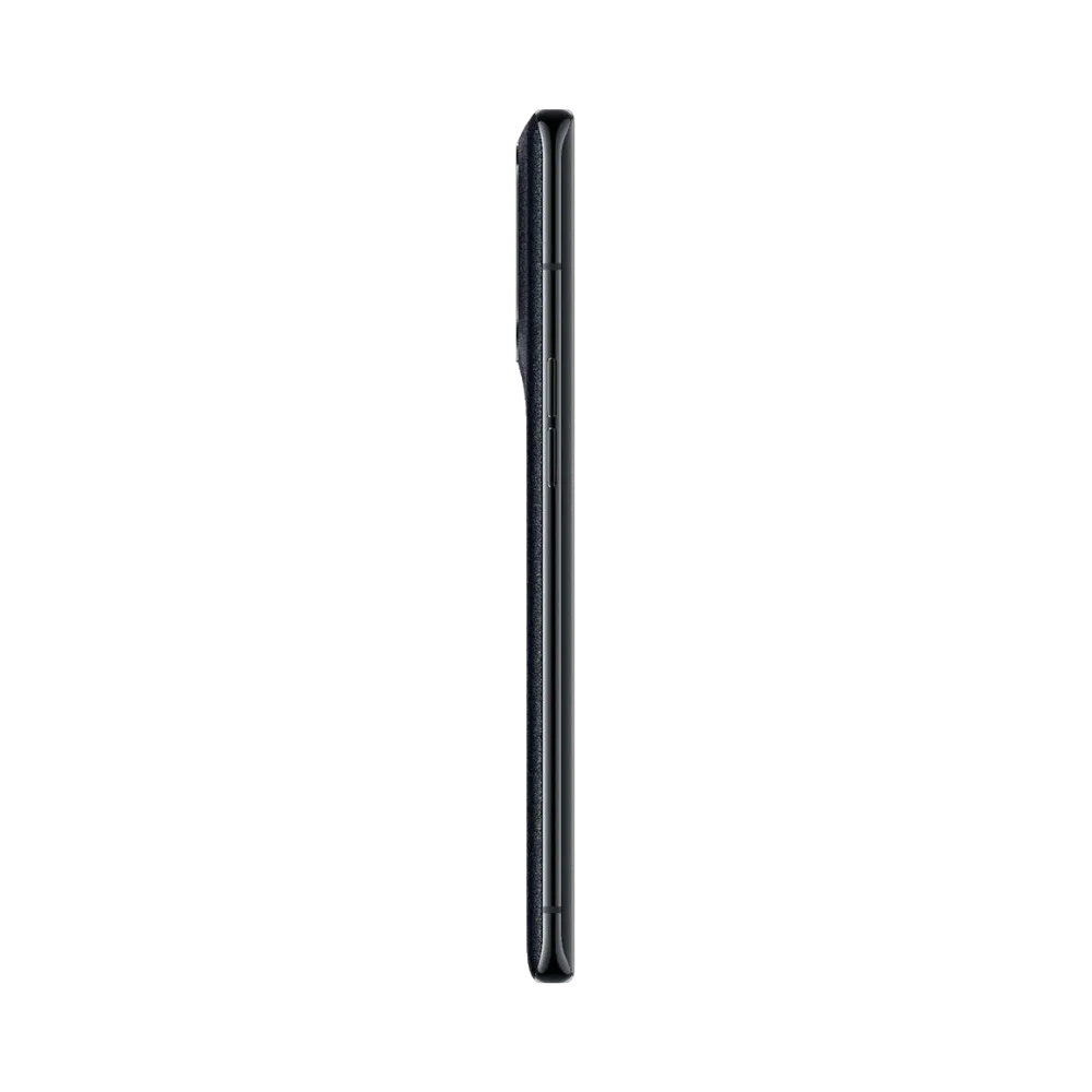 Oppo Find X5 montré de profil noir, finesse du châssis et boutons latéraux visibles. Photo optimisée iTelier Lyon pour réparation boutons, connecteur et diagnostic gratuit avec garantie.