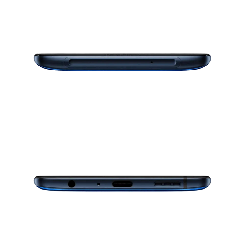 Oppo Reno 2 montré en vue supérieure et inférieure, port USB-C, haut-parleur et tiroir SIM bien visibles. Photo optimisée iTelier Lyon pour réparation connecteur de charge, audio et diagnostic gratuit.