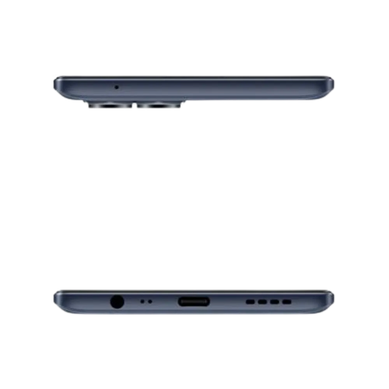 Réparation Realme 8 Pro iTelier Lyon – smartphone présenté en vue du dessus et du dessous, connecteur USB-C, micro et haut-parleur visibles, optimisé pour réparation connecteur de charge, haut-parleur et diagnostic complet.