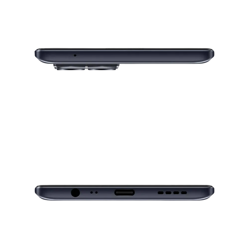 Réparation Realme 8 iTelier Lyon – smartphone présenté en vue du dessus et du dessous, connecteur USB-C, micro et haut-parleur visibles, optimisé pour réparation connecteur de charge, haut-parleur et diagnostic complet.