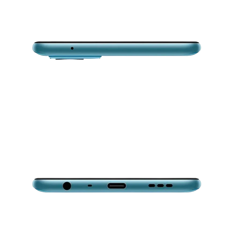 Réparation Realme 9i iTelier Lyon – smartphone présenté en vue du dessus et du dessous, connecteur USB-C, haut-parleur et micro visibles, optimisé pour réparation connecteur de charge, haut-parleur et diagnostic complet.