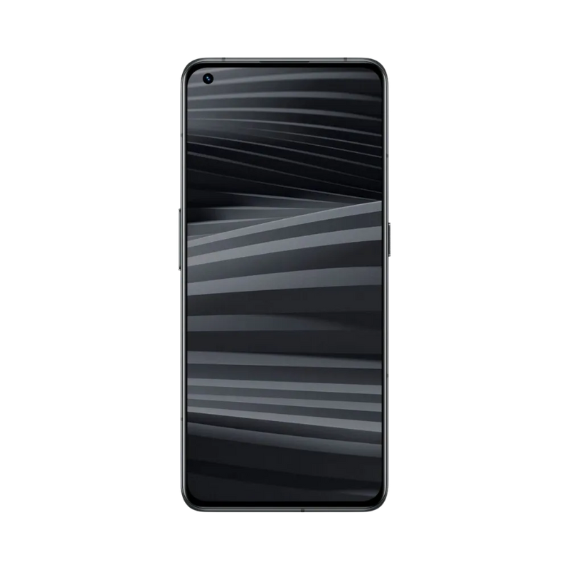 Réparation Realme GT 2 Pro iTelier Lyon – téléphone présenté de face en position verticale, écran allumé avec fond sombre marqué Realme GT 2 Pro, idéal pour réparation écran, diagnostic offert et changement batterie rapide.