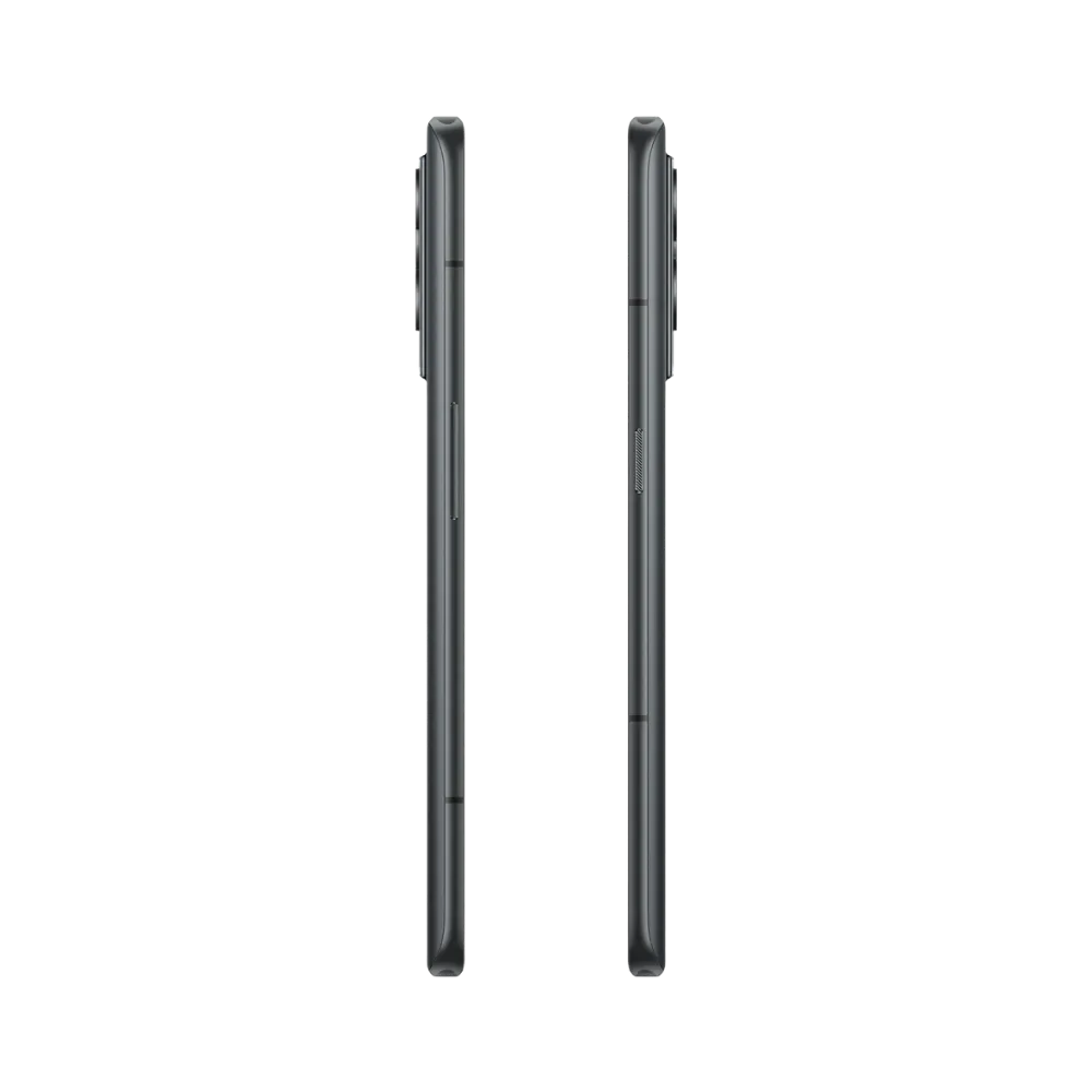 Réparation Realme GT 2 Pro iTelier Lyon – smartphone affiché de profil gauche et droit en position verticale, finesse et boutons latéraux visibles, adapté aux réparations bouton power, volume et remplacement connecteur de charge.