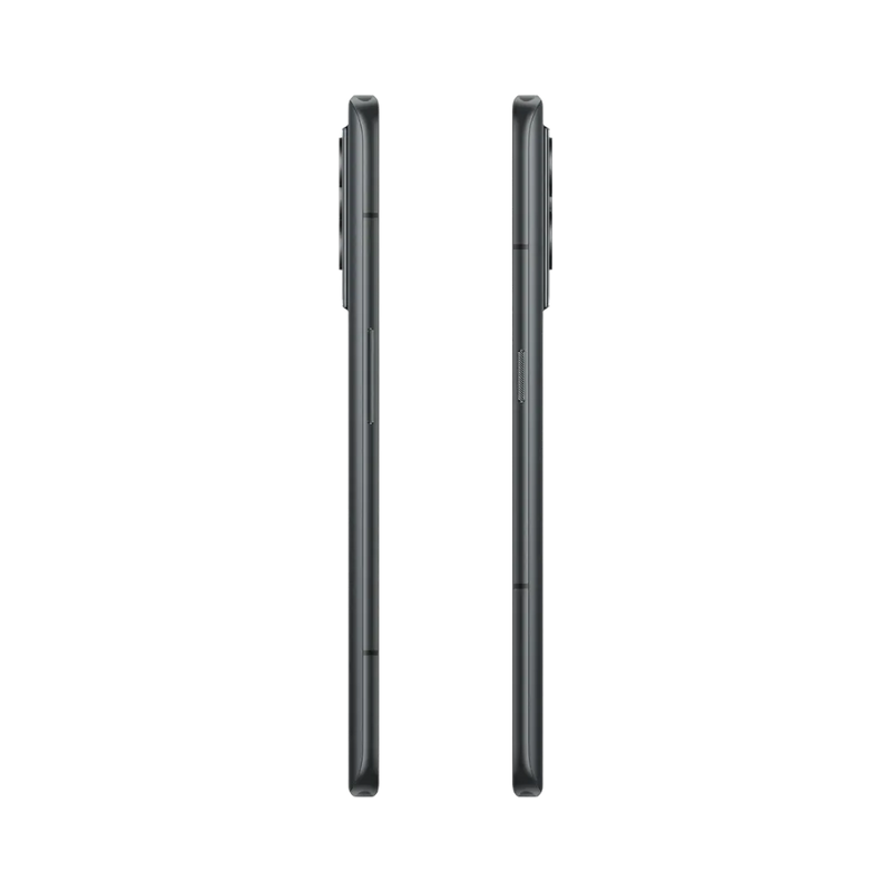 Réparation Realme GT 2 Pro iTelier Lyon – smartphone affiché de profil gauche et droit en position verticale, finesse et boutons latéraux visibles, adapté aux réparations bouton power, volume et remplacement connecteur de charge.