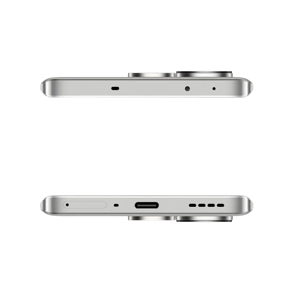 Réparation Realme GT 6 iTelier Lyon – smartphone présenté en vue du dessus et du dessous, connecteur USB-C, micro et haut-parleur visibles, optimisé pour réparation connecteur de charge, haut-parleur et diagnostic complet.