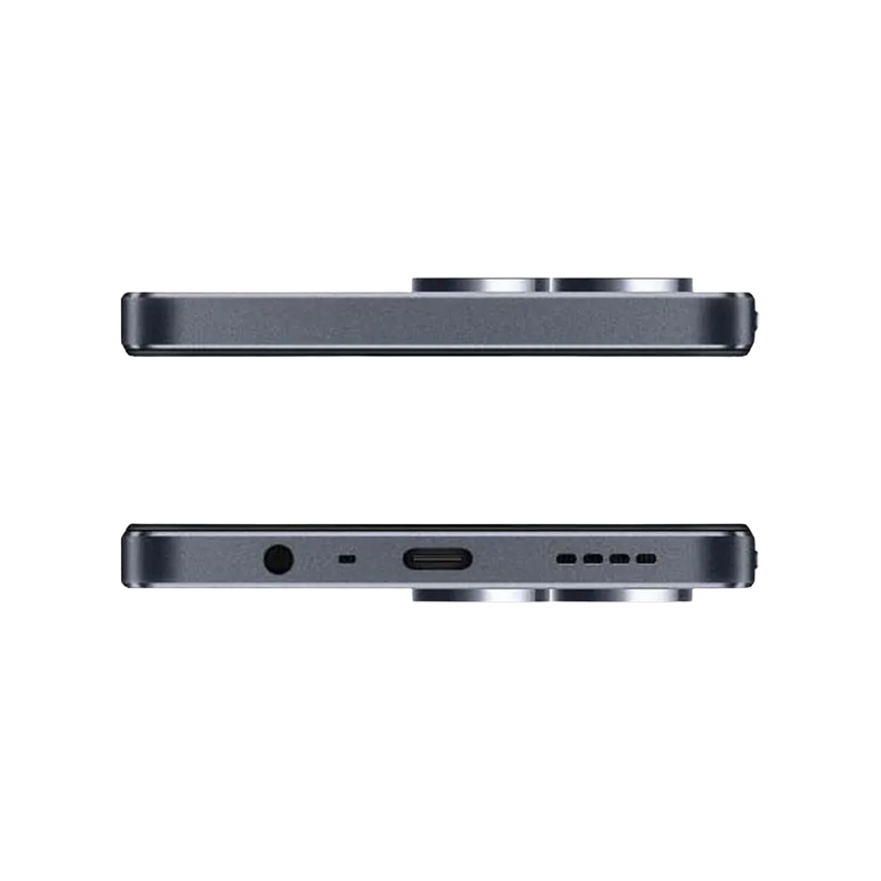 Réparation Realme Note 50 iTelier Lyon – smartphone présenté en vue du dessus et du dessous, connecteur USB, haut-parleur et micro visibles, optimisé pour réparation connecteur de charge, haut-parleur et diagnostic complet.