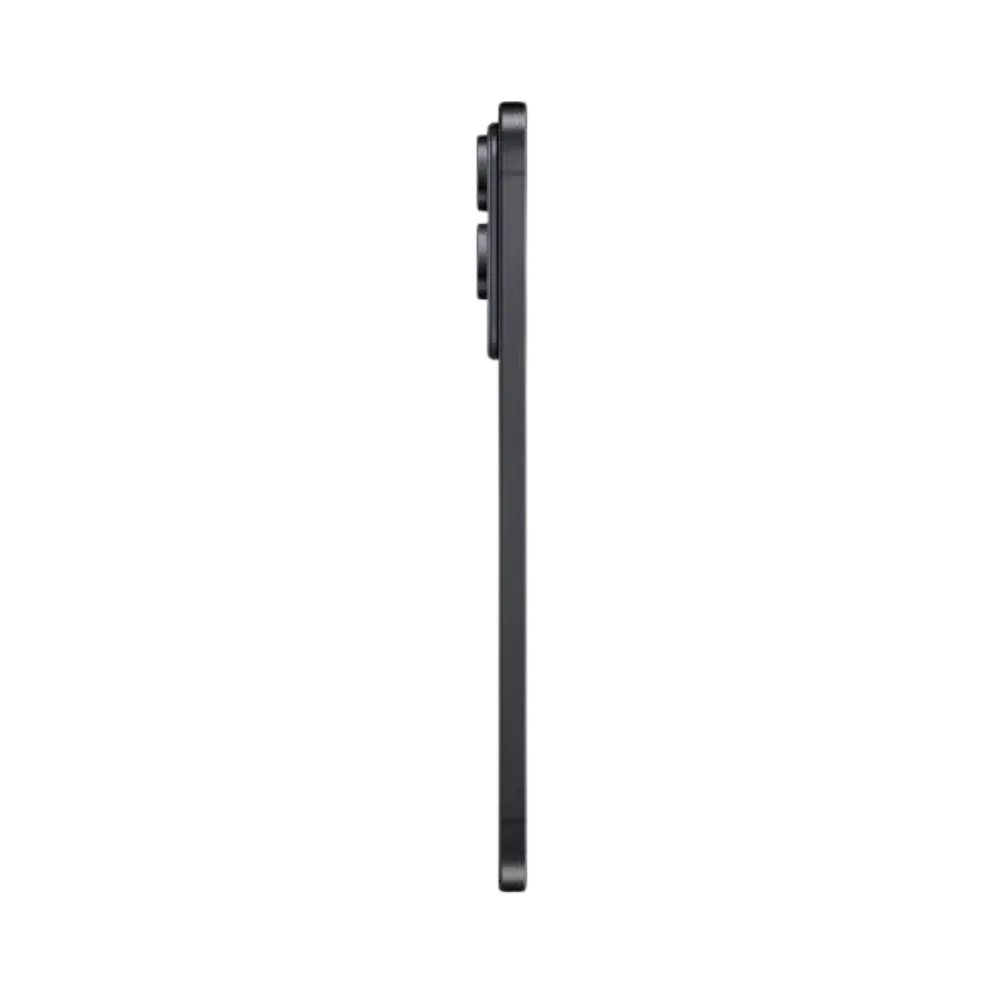 Vue latérale du Galaxy S25 Edge noir, design fin et légèrement incurvé avec boutons latéraux visibles. Réparation iTelier Lyon : écran, batterie, connecteur de charge, boutons. Diagnostic offert et pièces d’origine garanties.