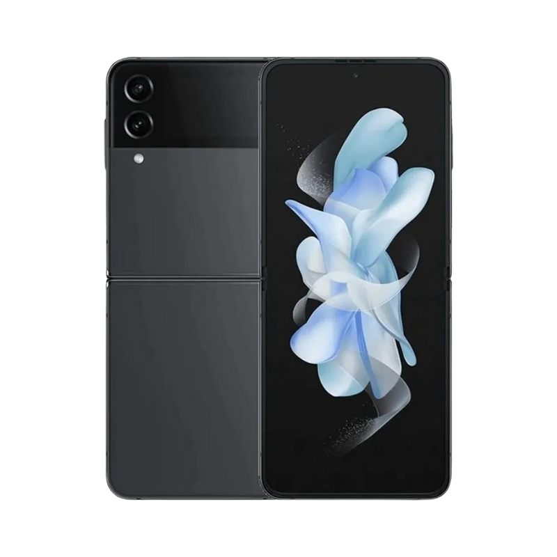 Profil latéral du Samsung Galaxy Z Flip4 fermé avec vue sur la charnière. iTelier Lyon : réparation charnière, remplacement batterie, écran pliable ou port USB-C. Service rapide à Lyon et réparation par colis en France.