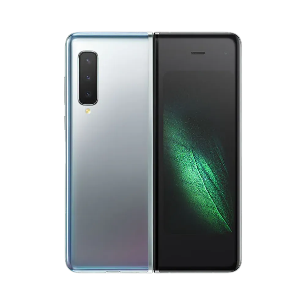 Samsung Galaxy Z Fold fermé avec écran externe actif. iTelier Lyon : réparation vitre avant fissurée, écran secondaire défectueux ou problème tactile. Diagnostic gratuit, pièces garanties 1 an.