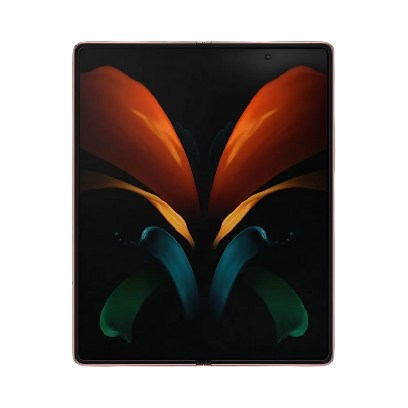 Samsung Galaxy Z Fold2 utilisé en mode tablette avec son grand écran pliable AMOLED. iTelier Lyon : remplacement dalle interne, réparation écran pliable fissuré ou charnière défectueuse. Service express à Lyon et par correspondance.