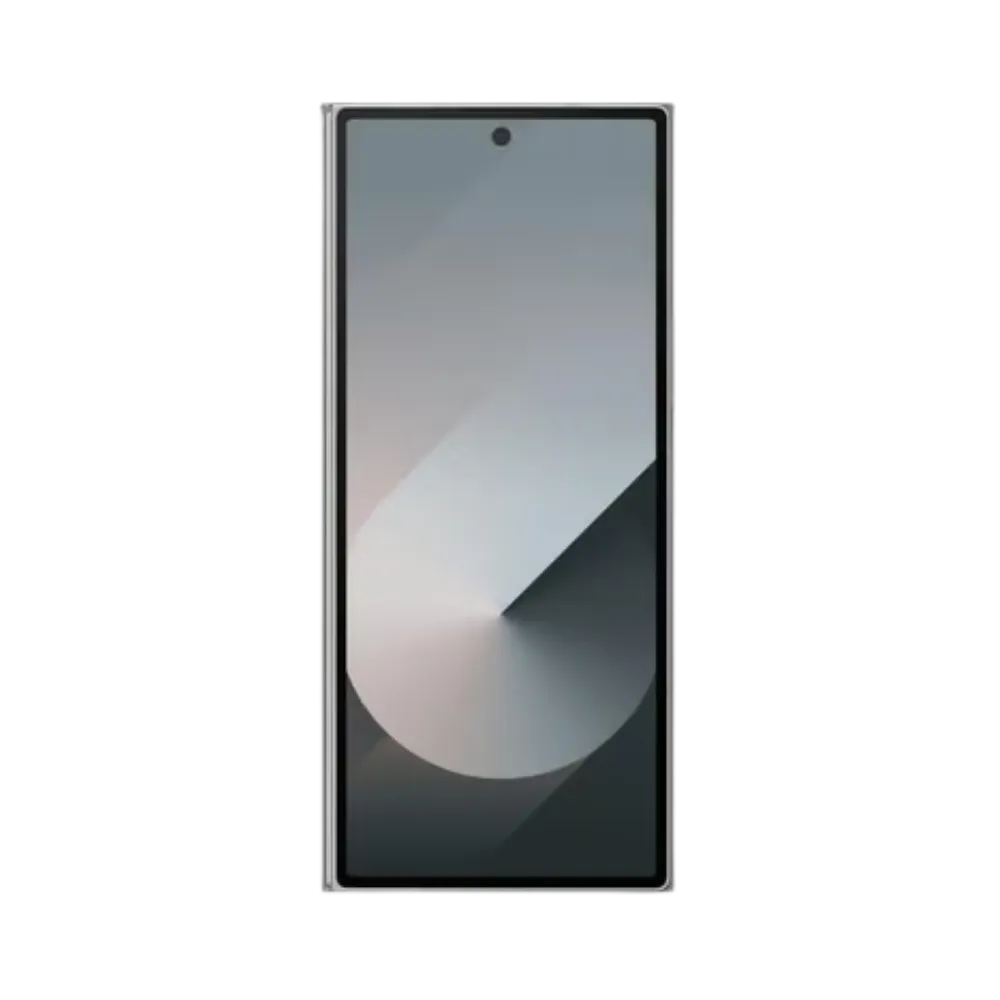 Samsung Galaxy Z Fold6 fermé affichant son écran externe. iTelier Lyon : remplacement vitre avant, écran externe fissuré ou tactile défectueux. Réparations rapides et fiables à Lyon 6 avec pièces d’origine garanties.