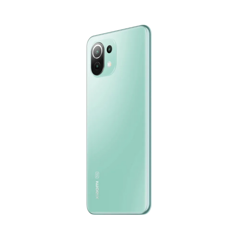 Profil du Xiaomi 11 Lite 5G NE vert — réparation boutons volume et power, châssis fin et flancs par iTelier Lyon, service rapide, diagnostic gratuit et pièces d’origine garanties.