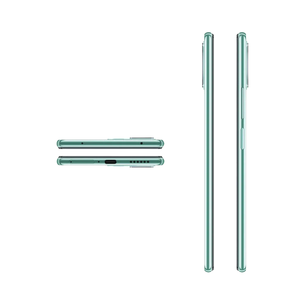 Tranches supérieure et inférieure du Xiaomi 11 Lite 5G NE vert — réparation connecteur USB-C, haut-parleur et micro par iTelier Lyon, diagnostic gratuit, réparation express et garantie 1 an.