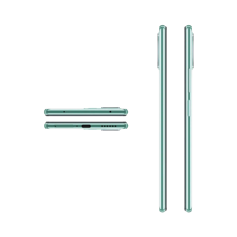 Tranches supérieure et inférieure du Xiaomi 11 Lite 5G NE vert — réparation connecteur USB-C, haut-parleur et micro par iTelier Lyon, diagnostic gratuit, réparation express et garantie 1 an.