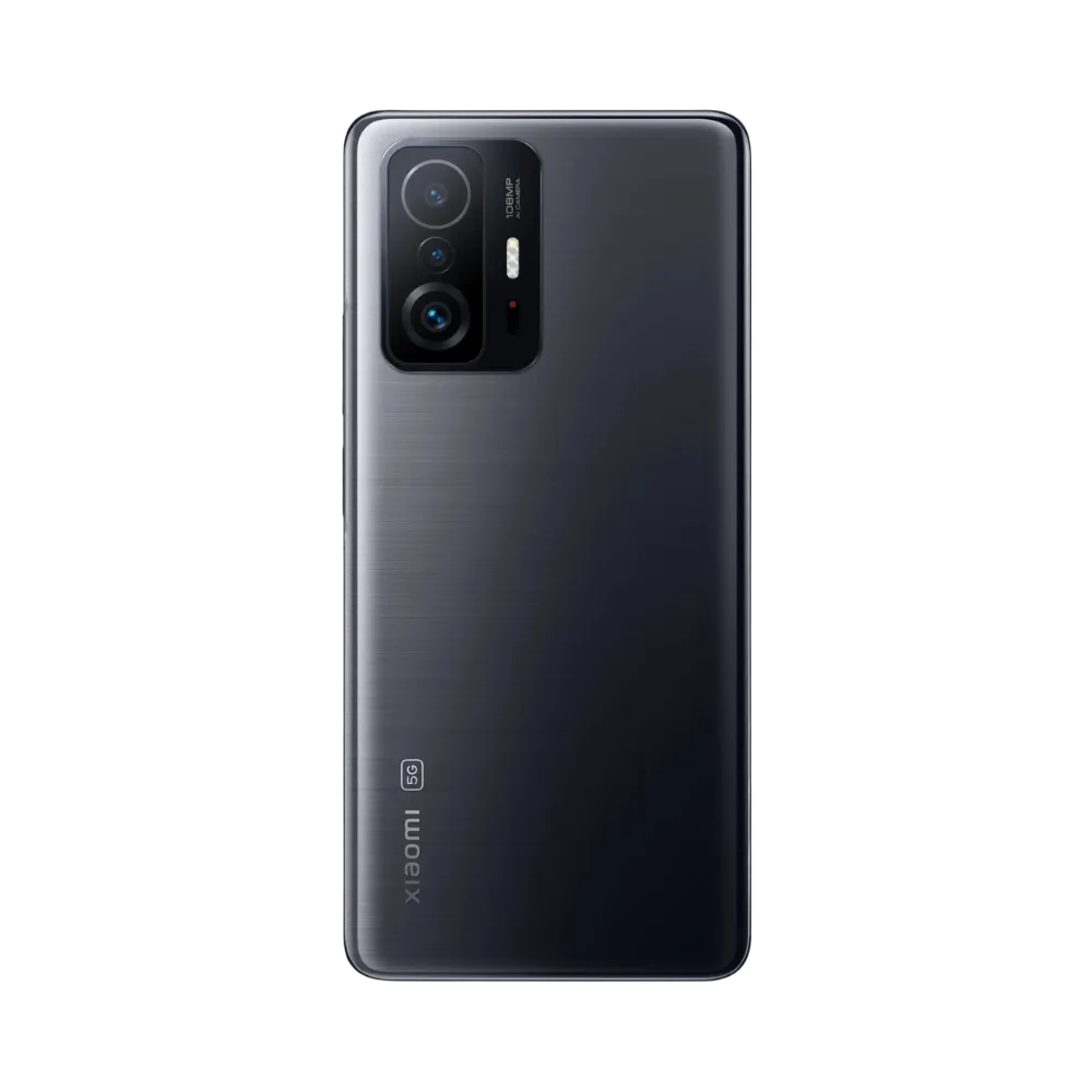 Dos du Xiaomi 11T Pro noir avec bloc photo rectangulaire — réparation appareil photo et vitre arrière chez iTelier Lyon, techniciens experts, diagnostic offert, pièces garanties 1 an.