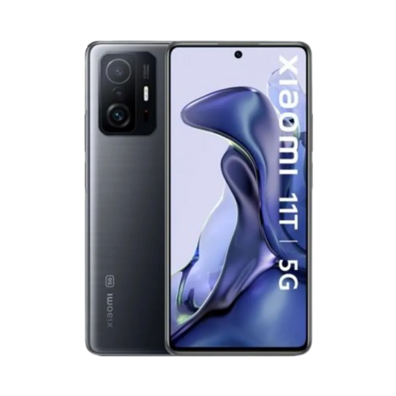 Xiaomi 11T noir en vue avant et arrière — réparation écran, vitre arrière et batterie par iTelier Lyon, diagnostic offert, pièces d’origine garanties 1 an, service express et envoi national.