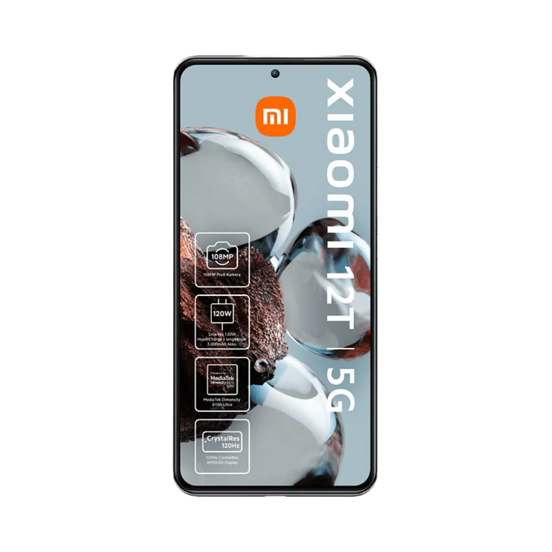 Écran du Xiaomi 12T gris — remplacement vitre et dalle originale par iTelier Lyon, réparation rapide avec garantie 1 an, devis gratuit et service en boutique ou par correspondance.
