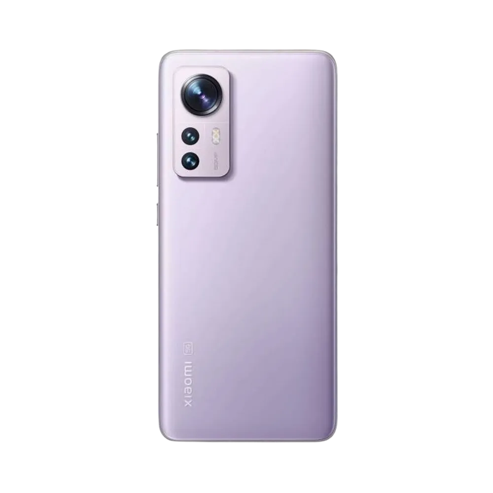 Dos du Xiaomi 12X violet avec bloc photo vertical — réparation appareil photo et vitre arrière chez iTelier Lyon, techniciens experts, diagnostic offert et pièces garanties 1 an.