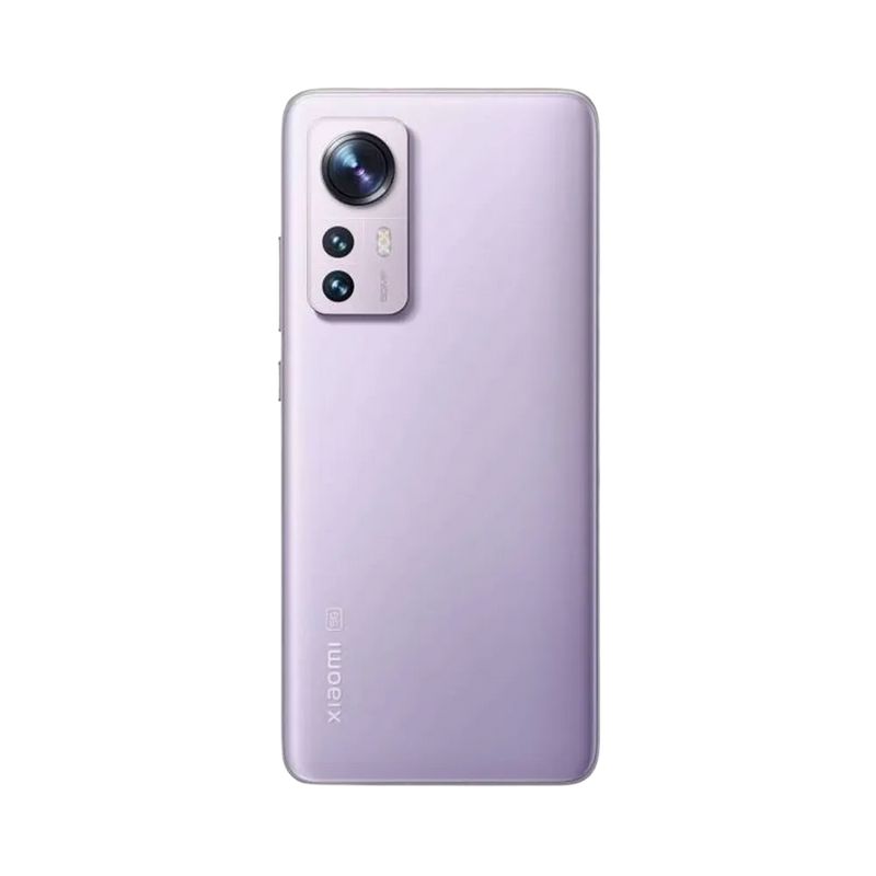 Dos du Xiaomi 12X violet avec bloc photo vertical — réparation appareil photo et vitre arrière chez iTelier Lyon, techniciens experts, diagnostic offert et pièces garanties 1 an.