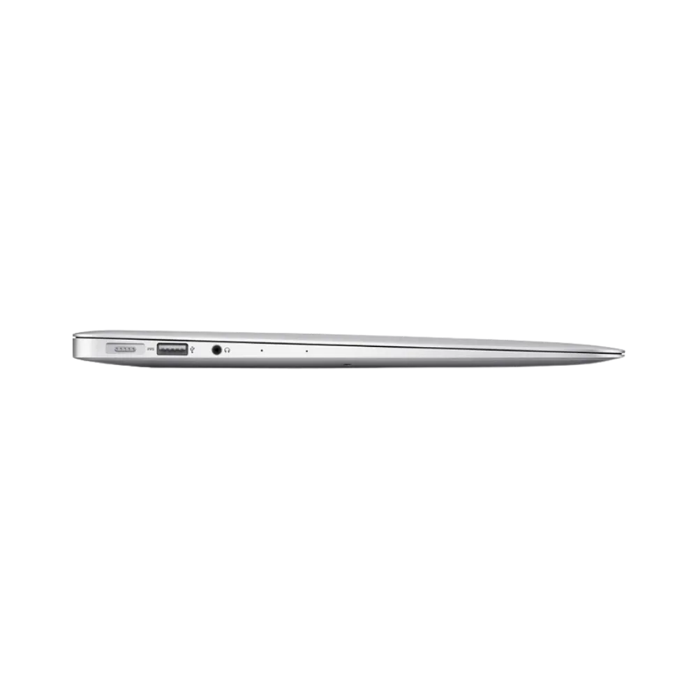 Vue de profil du MacBook Air 13" 2013 – Réparation coque ou composants internes chez iTelier Lyon. Service fiable et rapide, diagnostic offert. Disponible à Lyon 6, Vénissieux, Clermont-Ferrand, Perpignan, Toulon, Reims et plus.