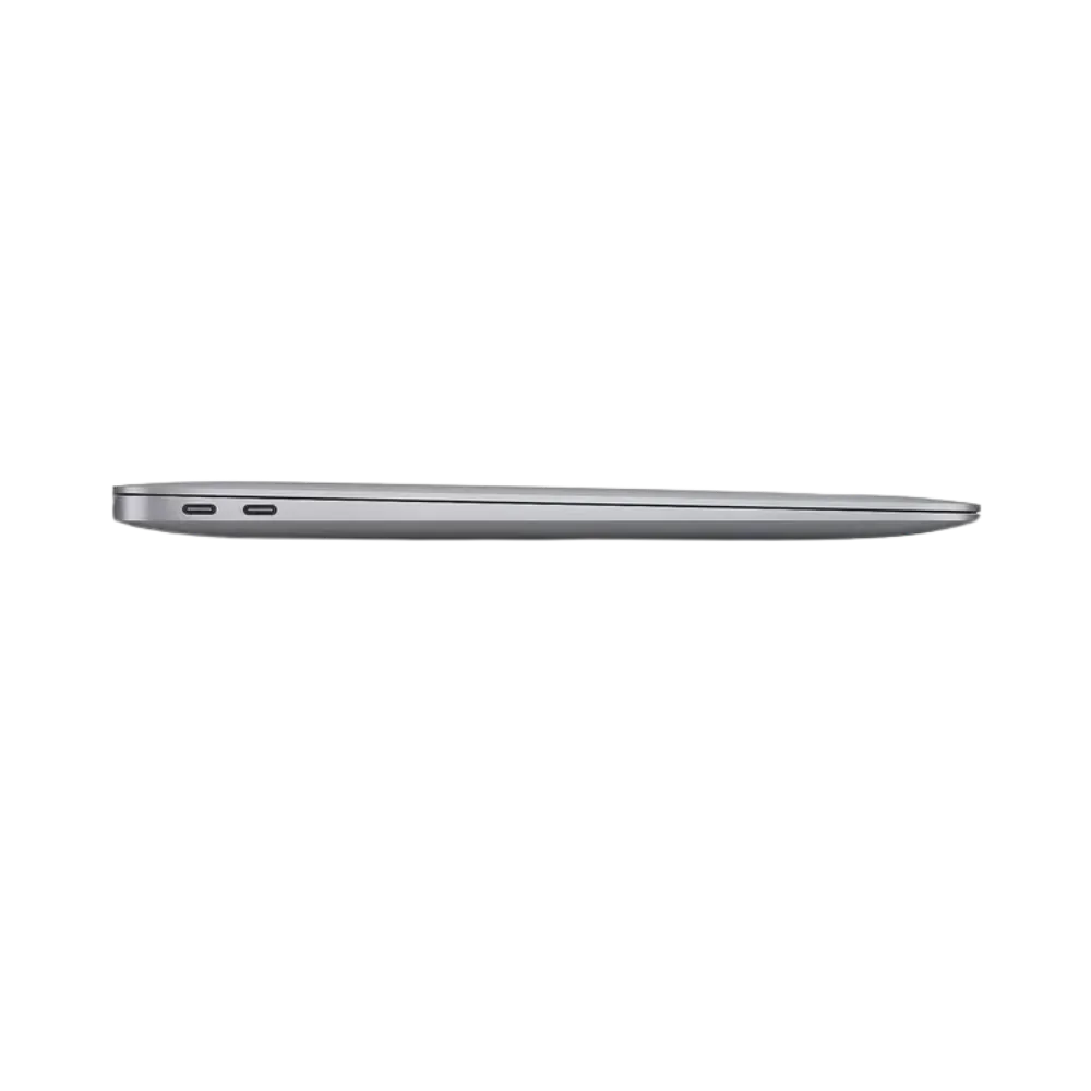 Vue de profil du MacBook Air 13" 2020 – Réparation coque ou composants internes chez iTelier Lyon. Service fiable et rapide, diagnostic offert. Disponible à Lyon 6, Vénissieux, Clermont-Ferrand, Perpignan, Toulon, Reims et plus.