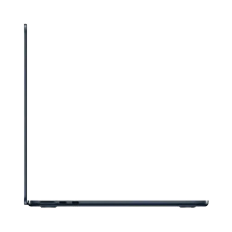 Vue de profil du MacBook Air 15" 2024 – Réparation coque ou composants internes chez iTelier Lyon. Service fiable et rapide, diagnostic offert. Disponible à Lyon 6, Vénissieux, Clermont-Ferrand, Perpignan, Toulon, Reims et plus.