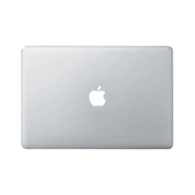 Vue arrière MacBook Pro 13" 2012 – Réparation iTelier Lyon : remplacement batterie, clavier, écran et carte mère. Intervention rapide en boutique ou par correspondance, pièces garanties 1 an et diagnostic gratuit.