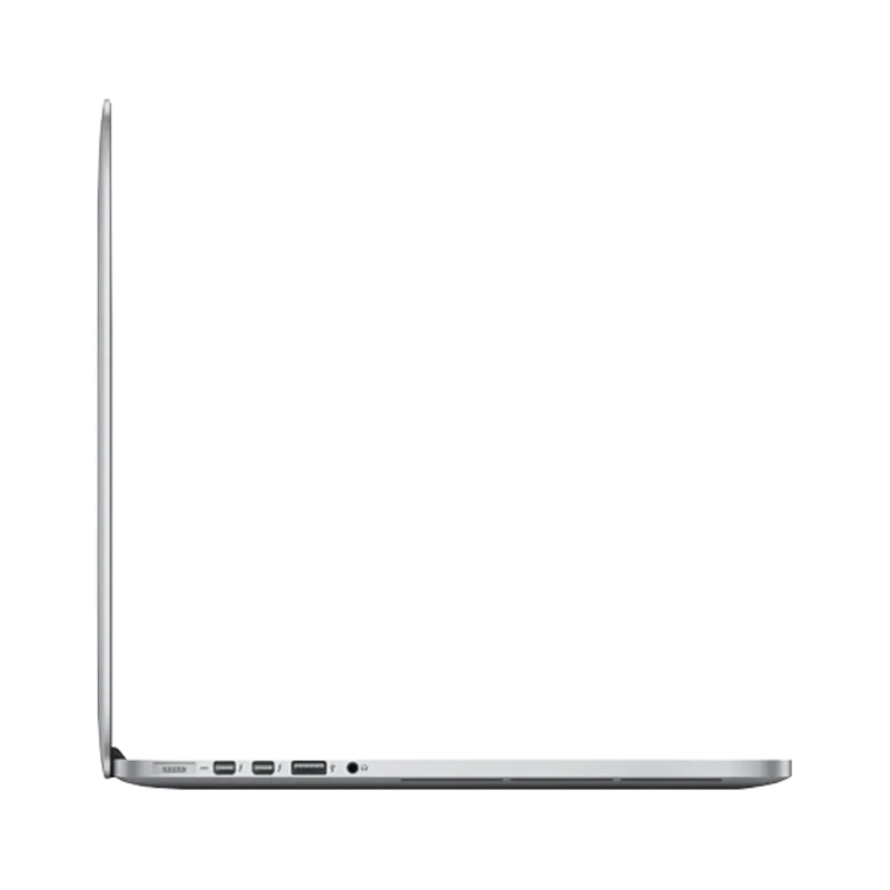 Vue profil MacBook Pro 13" 2013 – Réparation écran Retina, batterie et composants internes par iTelier Lyon. Intervention rapide en boutique ou par correspondance, pièces garanties et diagnostic offert.