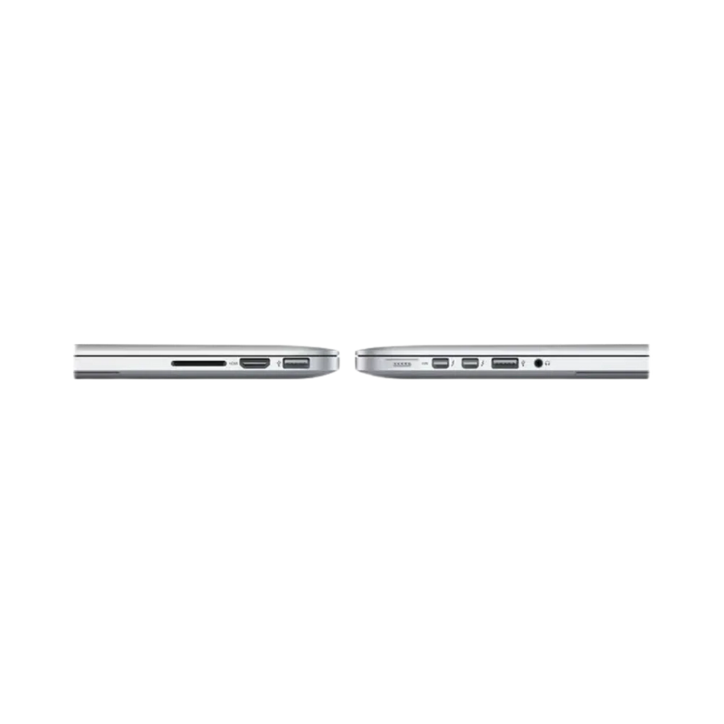 Vue profil MacBook Pro 15" 2014 – Réparation ports USB, batterie ou écran chez iTelier Lyon. Service express avec devis gratuit et garantie 1 an. Intervention à Lyon et expédition depuis Nice, Toulon, Dijon ou Clermont-Ferrand.