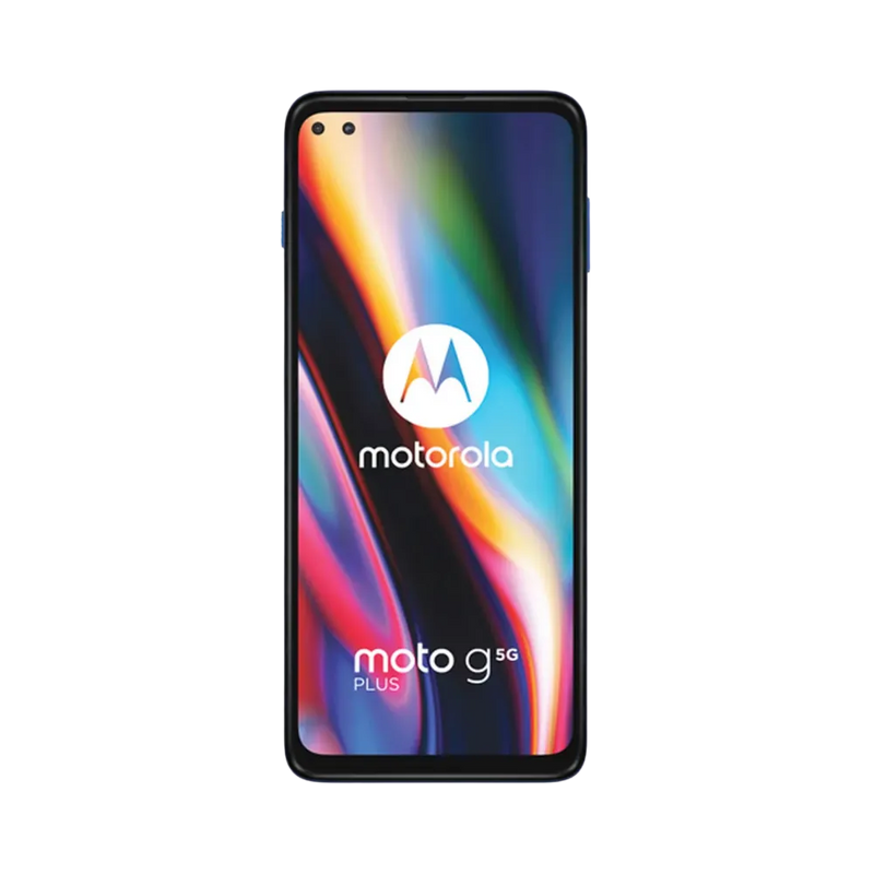 Diagnostic Motorola G 5G Plus à Lyon – iTelier : photo avec écran allumé, idéale pour illustrer la réparation en cas de défauts d’affichage, écran noir ou anomalies visuelles. Réparation rapide avec garantie 1 an et envoi postal France entière.
