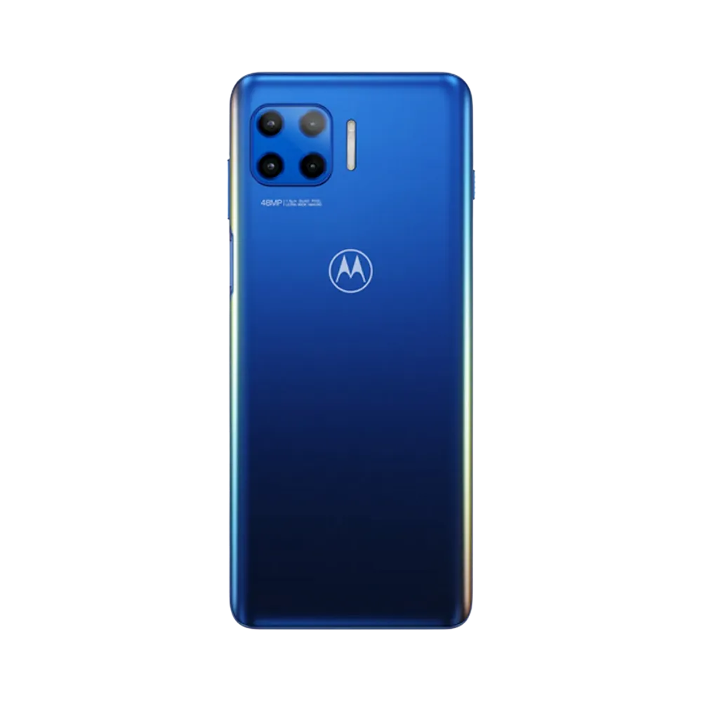 Remplacement vitre arrière Motorola G 5G Plus à Lyon – iTelier. Vue arrière avec quadruple caméra, parfaite pour illustrer la réparation du dos fissuré, rayé ou châssis endommagé. Diagnostic offert, pièces garanties et service expert.