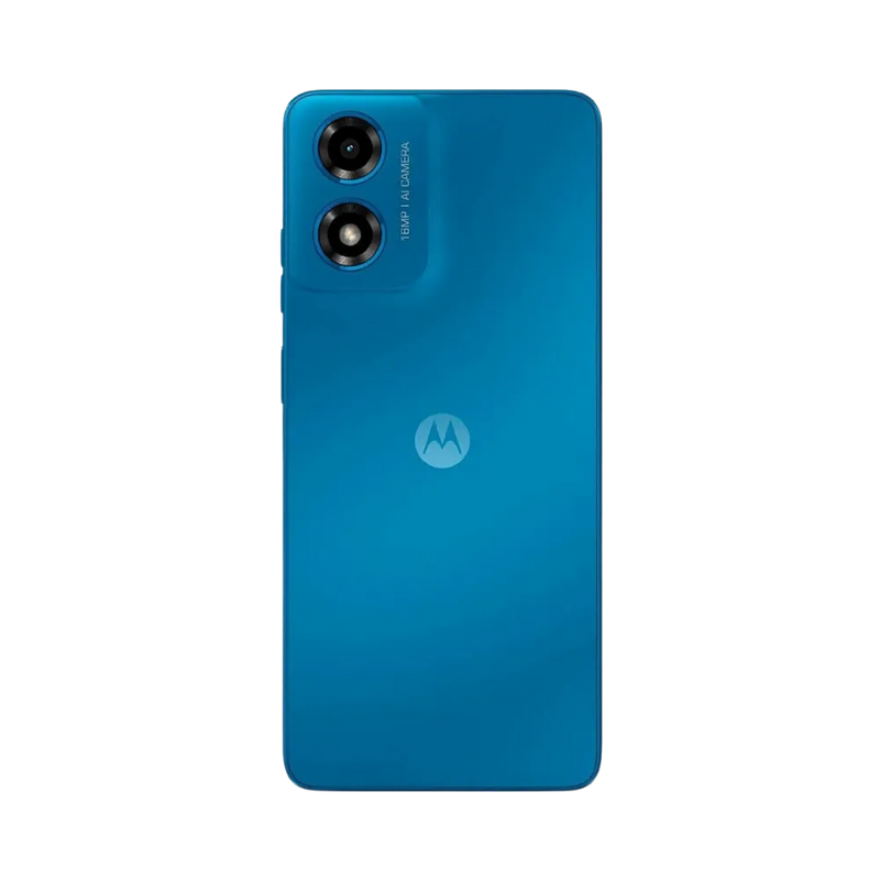 Remplacement vitre arrière Motorola G04 à Lyon – iTelier. Vue arrière complète avec module photo double, idéale pour illustrer une réparation de dos fissuré, rayé ou châssis abîmé. Diagnostic offert, pièces garanties et service pro.