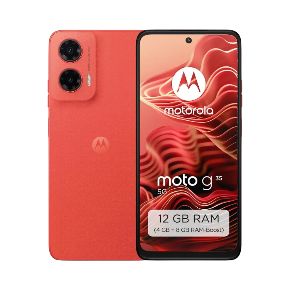 Réparation Motorola G35 5G à Lyon – iTelier : vue avant avec écran éteint, parfaite pour illustrer le remplacement d’écran fissuré ou tactile défectueux. Diagnostic gratuit, pièces garanties, service express en boutique Lyon 6 ou par envoi national.