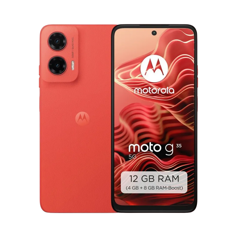 Réparation Motorola G35 5G à Lyon – iTelier : vue avant avec écran éteint, parfaite pour illustrer le remplacement d’écran fissuré ou tactile défectueux. Diagnostic gratuit, pièces garanties, service express en boutique Lyon 6 ou par envoi national.