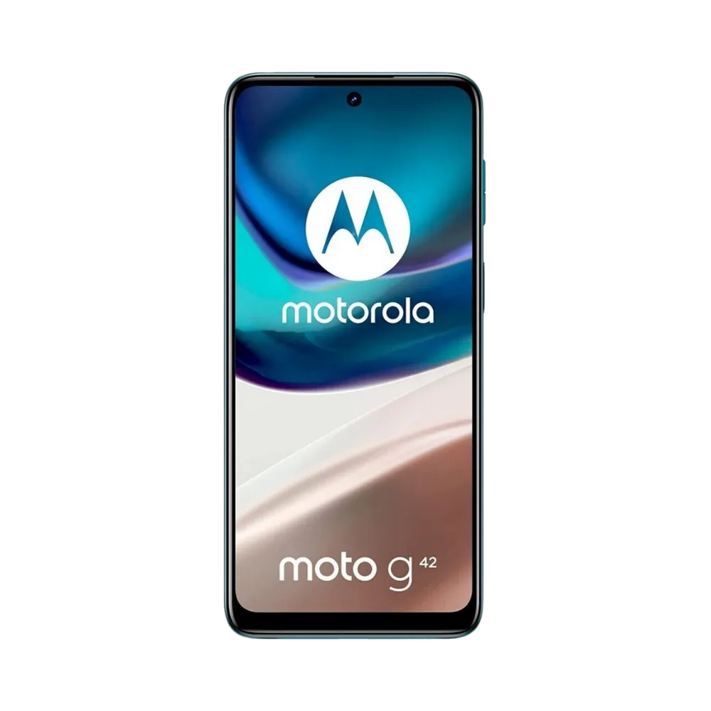 Diagnostic Motorola G42 à Lyon – iTelier : photo avec écran allumé, parfait pour mettre en avant la réparation en cas d’affichage défectueux, lignes, taches ou écran qui ne s’allume plus. Réparation express, garantie 1 an, boutique Lyon 6 ou correspondance.