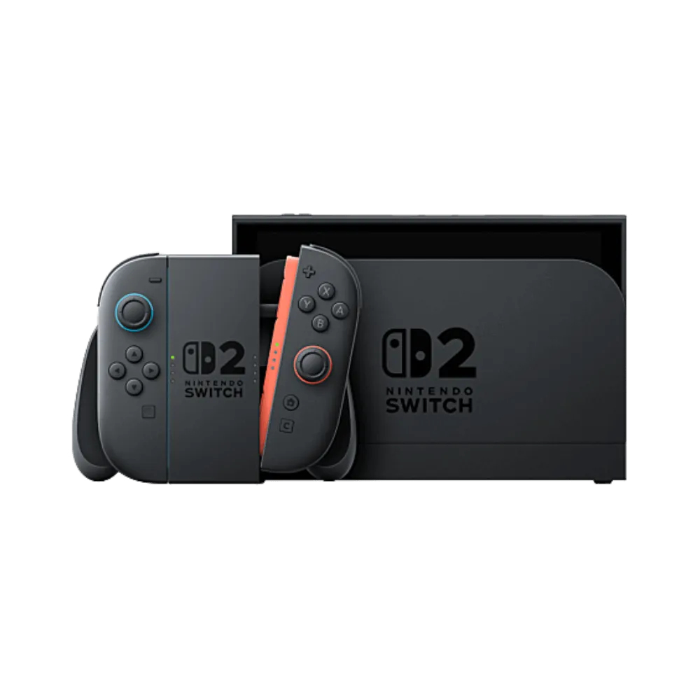 Console Nintendo Switch 2 posée avec joy-con et dock – Réparation rapide chez iTelier Lyon, diagnostic gratuit, pièces garanties et service par correspondance national.