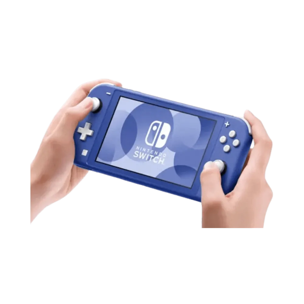 Vue arrière de la Nintendo Switch Lite – Réparation connecteur de charge, coque, boutons ou haut-parleur chez iTelier à Lyon ou par correspondance.