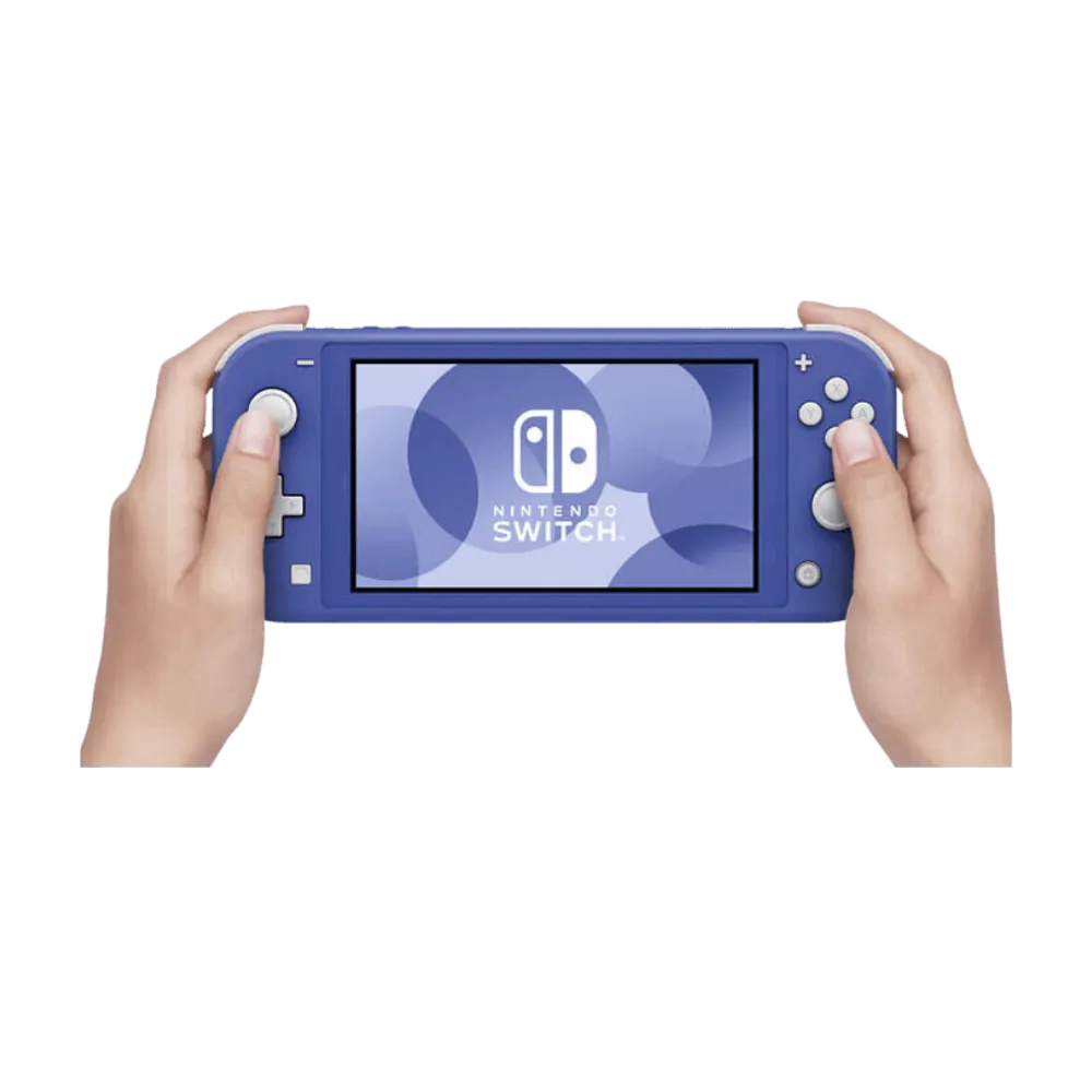 Nintendo Switch Lite en main – Réparation joystick ou écran tactile chez iTelier Lyon, service rapide avec paiement après réparation.
