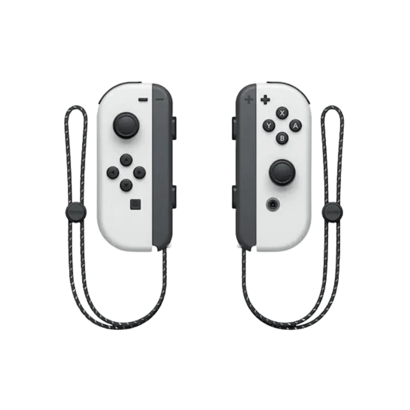 Joy-Con blancs Nintendo Switch OLED – Réparation batterie, joystick ou boutons Joy-Con garantie 1 an chez iTelier, expédition depuis toute la France.