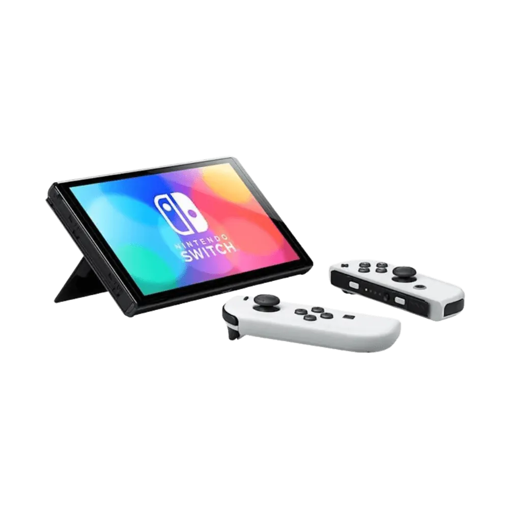 Nintendo Switch OLED en mode tablette – Réparation connecteur, batterie Joy-Con ou carte mère à Lyon ou à distance chez iTelier.
