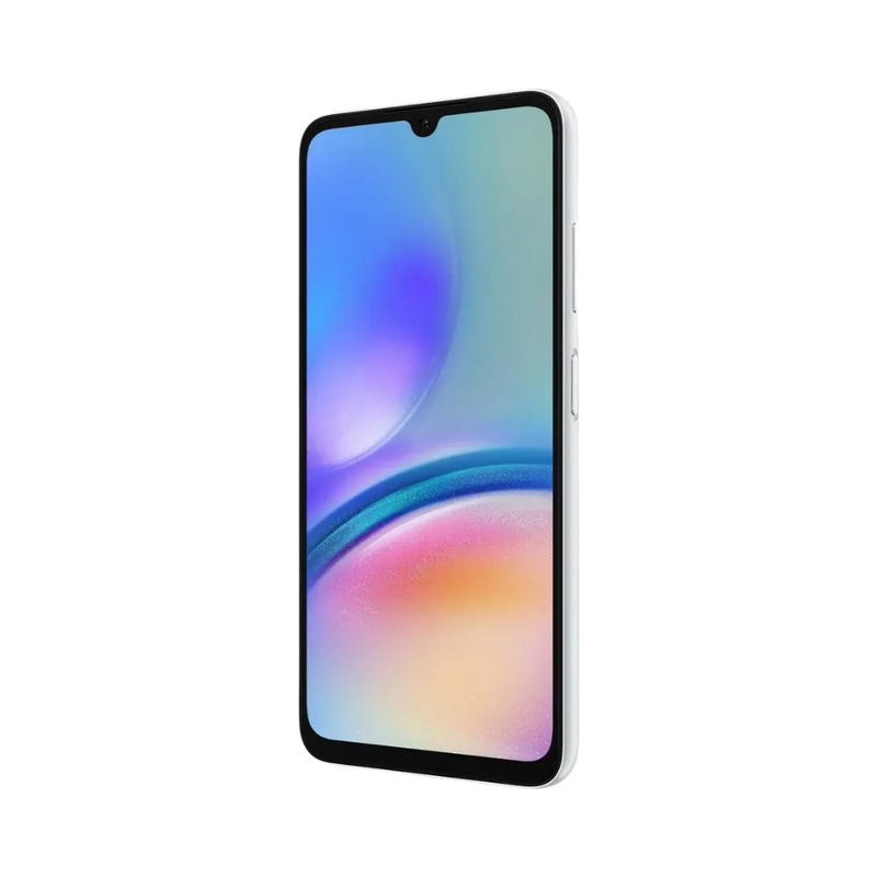 Écran avant Samsung Galaxy A05s affichant dégradé violet et bleu – changement écran fissuré ou tactile HS chez iTelier Lyon – réparation express, pièces d’origine garanties 1 an, service local et national.