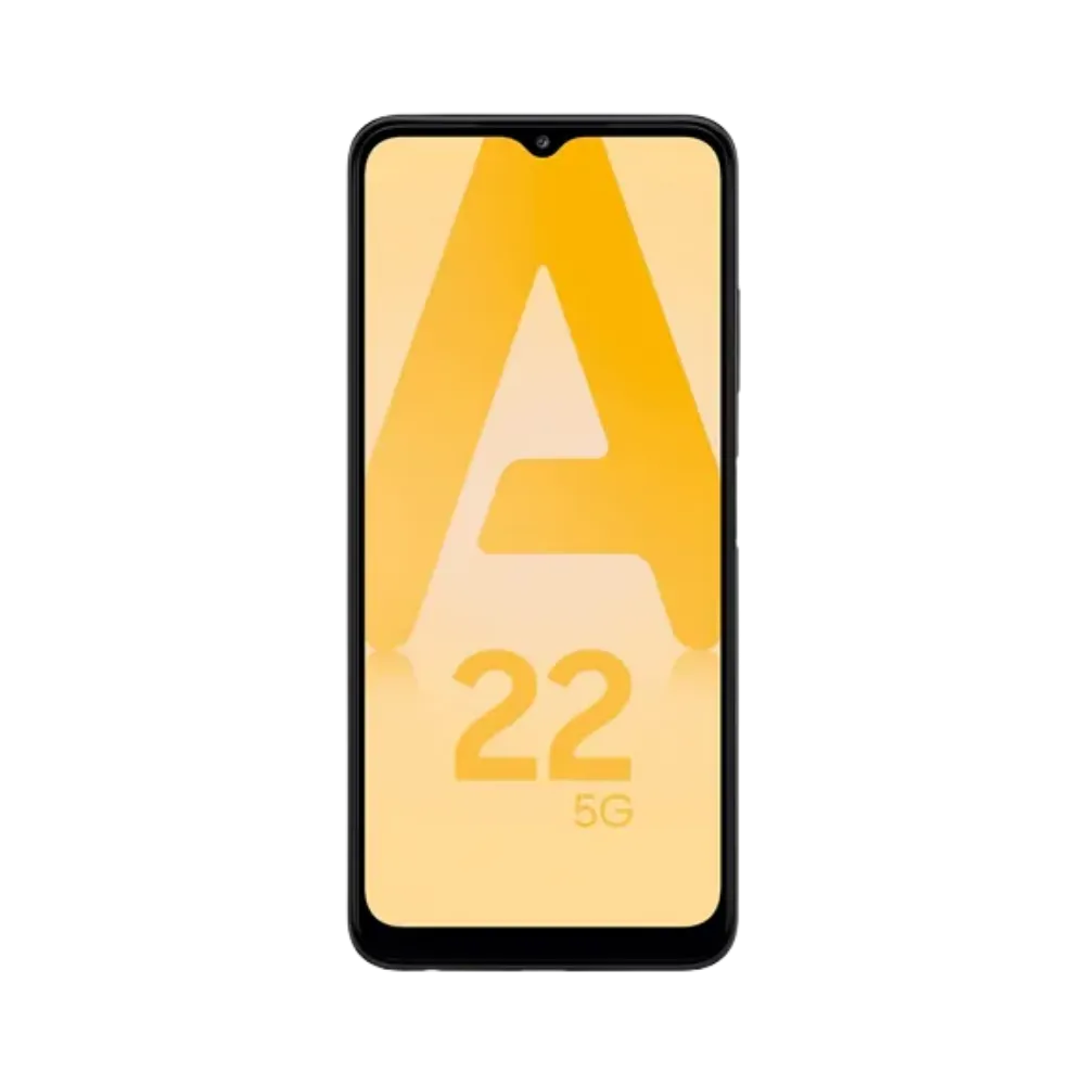 Écran complet Samsung Galaxy A22 5G affichant interface Android – remplacement écran fissuré ou tactile défectueux par iTelier Lyon – réparation express, pièces d’origine garanties 1 an, envoi national sécurisé.