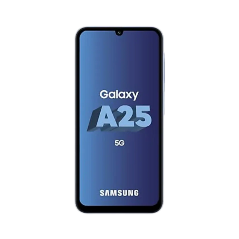 Écran complet Samsung Galaxy A25 5G affichant interface Android – remplacement écran fissuré ou tactile défectueux par iTelier Lyon – réparation rapide, pièces d’origine garanties 1 an, envoi national sécurisé.