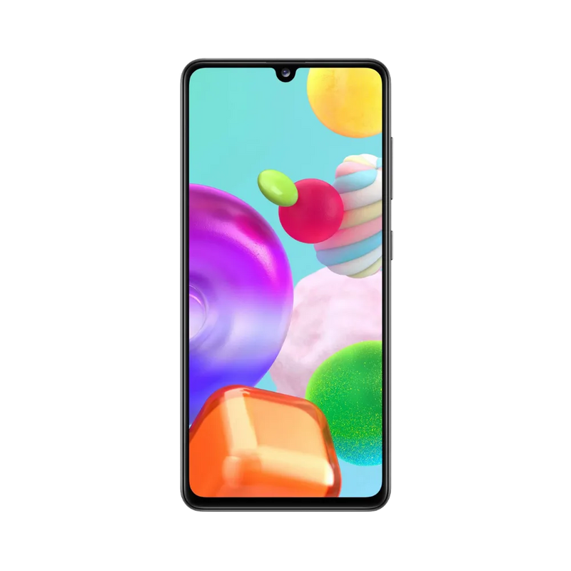 Écran complet Samsung Galaxy A41 affichant interface Android colorée – remplacement écran fissuré ou tactile endommagé chez iTelier Lyon – réparation rapide, pièces d’origine garanties 1 an, envoi national sécurisé.