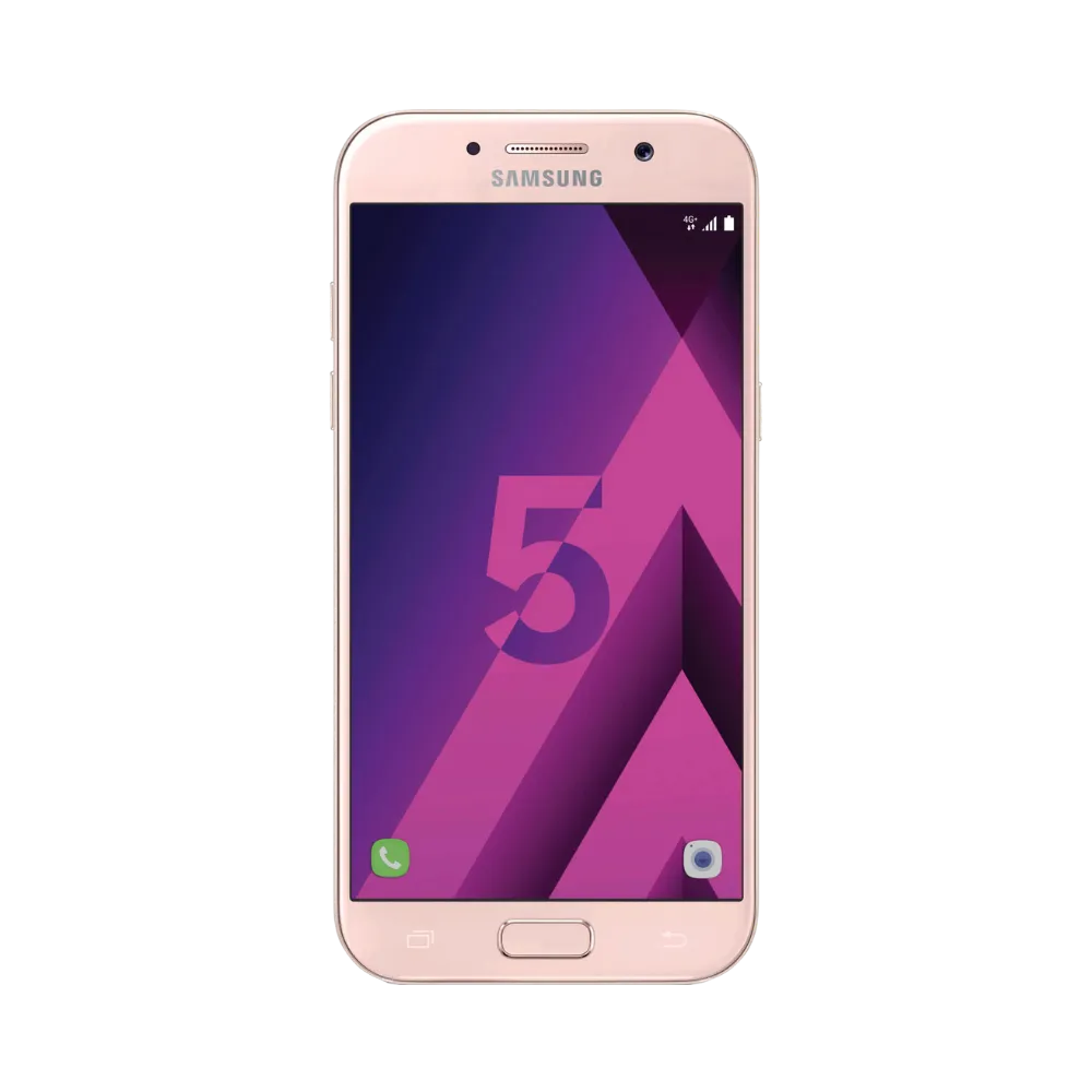 Écran complet Samsung Galaxy A5 2017 affichant interface Android – remplacement écran fissuré ou tactile défectueux par iTelier Lyon – réparation rapide, pièces d’origine garanties 1 an, envoi national sécurisé.