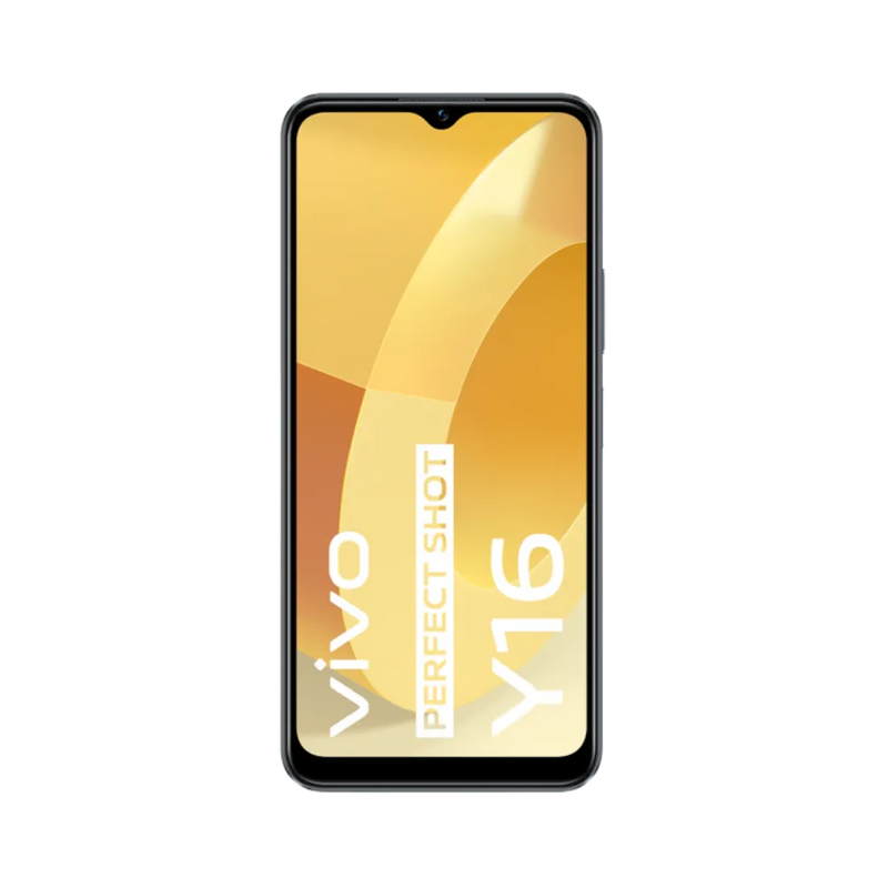 Écran du Vivo Y16 affiché en fonctionnement, réparation vitre tactile fissurée, changement batterie et connecteur de charge réalisés par iTelier Lyon, diagnostic offert et intervention rapide.