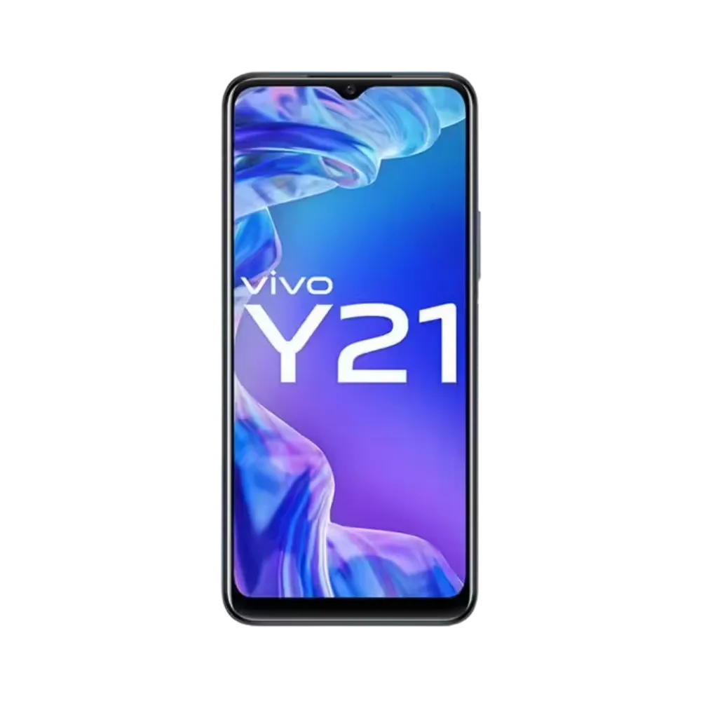 Vivo Y21 affichant son écran en fonctionnement, réparation écran tactile et LCD, changement batterie et connecteur de charge USB-C effectués par iTelier Lyon, service rapide garanti.